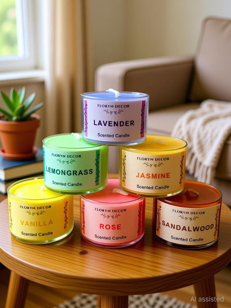Floryn Decor Luxe scented candles gift set pack of 6