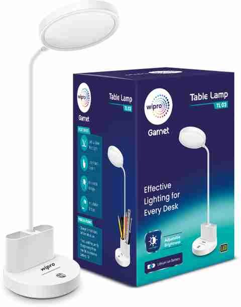 Wipro 5W Rechargeable Table Lamp with Pen Stand