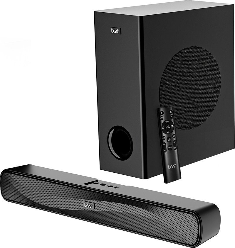 boAt Aavante Bar A1040 soundbar with wired subwoofer and remote control