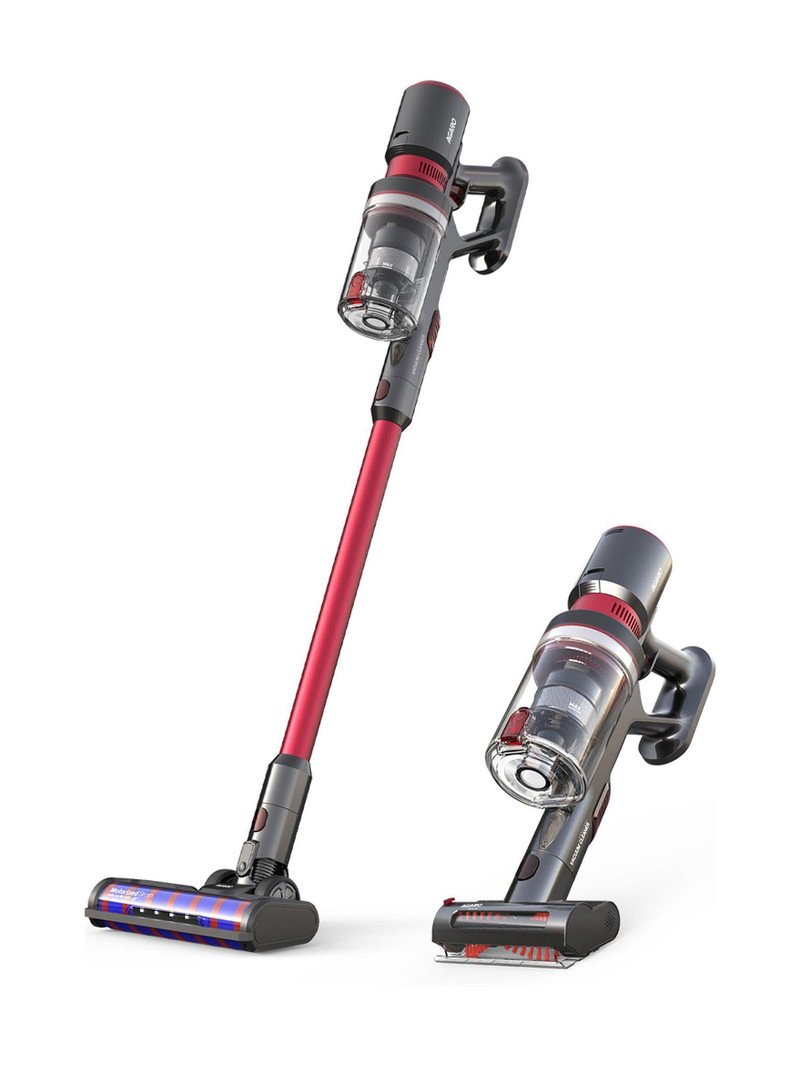 AGARO Supreme 400W cordless stick vacuum cleaner in red