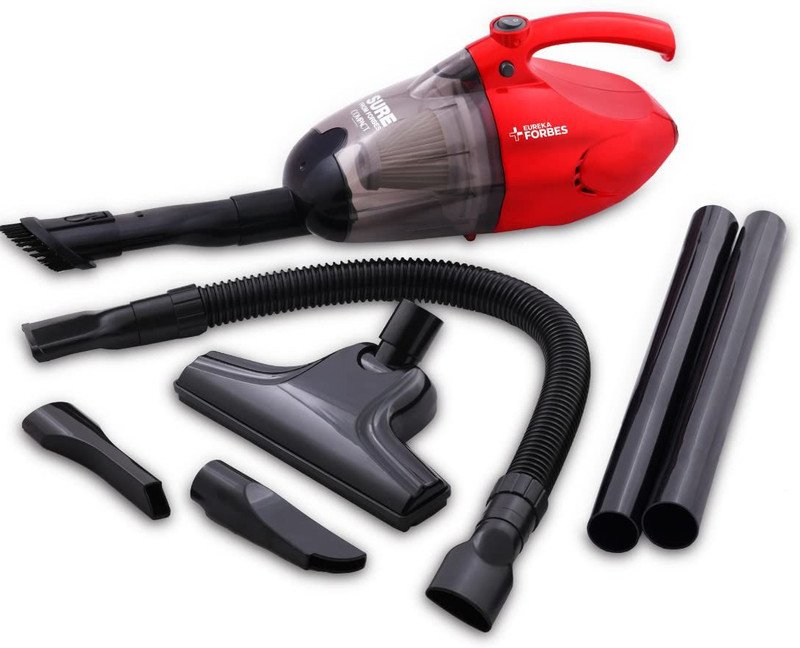 Eureka Forbes Compact 700W handheld vacuum cleaner with accessories
