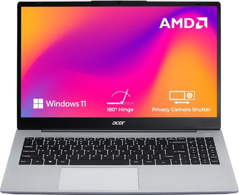 Acer Aspire 3 A325-42 notebook in pure silver, open front view