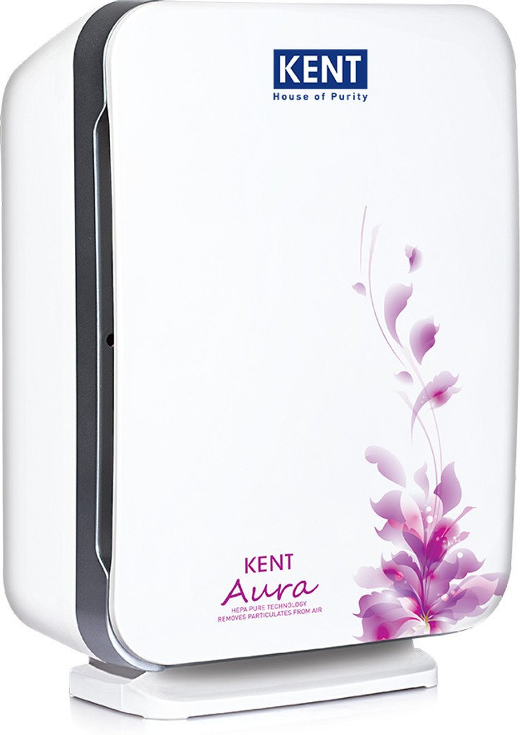 KENT Aura portable room air purifier in pink with HEPA technology and ionizer