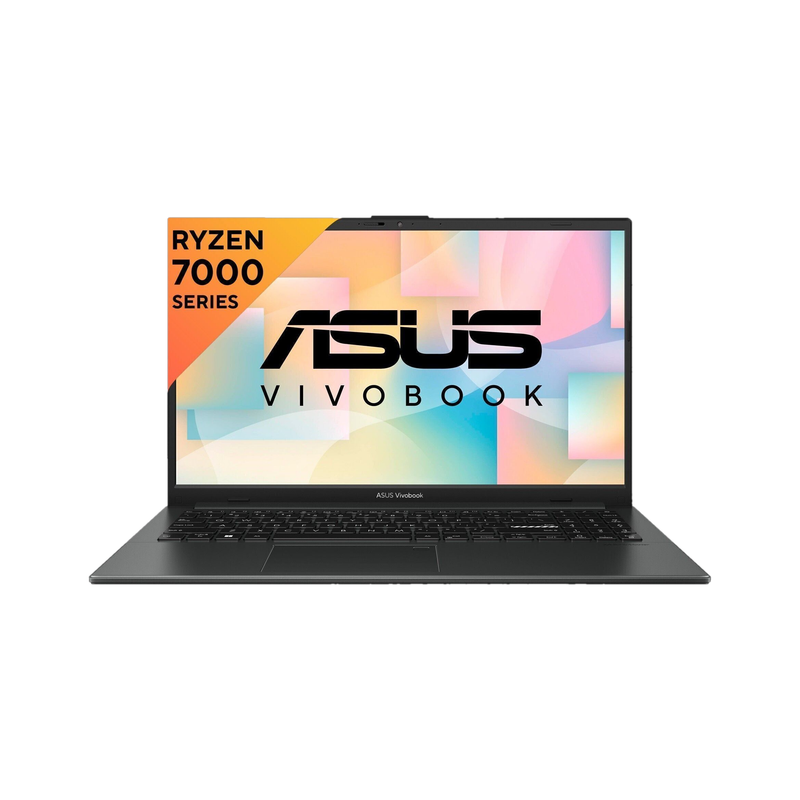 ASUS Vivobook Go 15 laptop with 15.6-inch display, angled front view