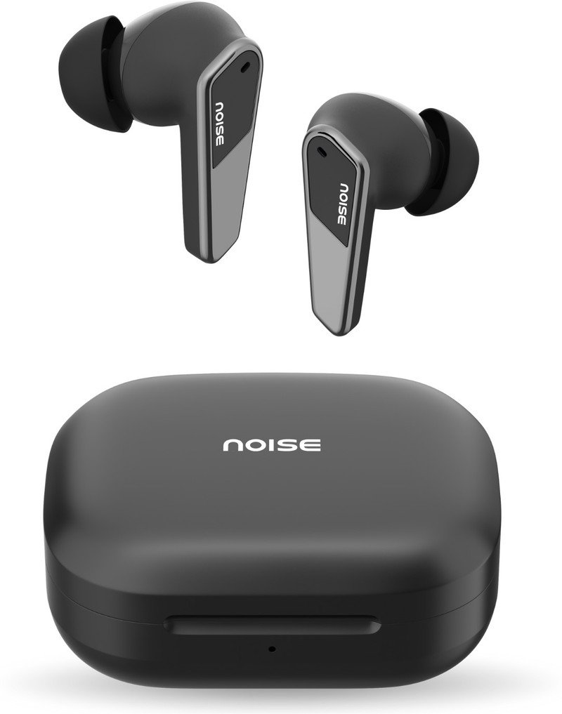 Noise Buds N1 Pro TWS earbuds in Chrome Black with metallic finish