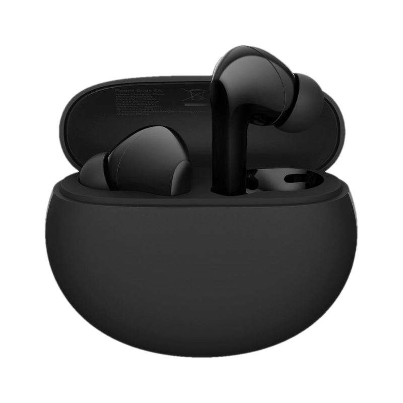 Redmi Buds 5A TWS earbuds in Bass Black with 25dB ANC