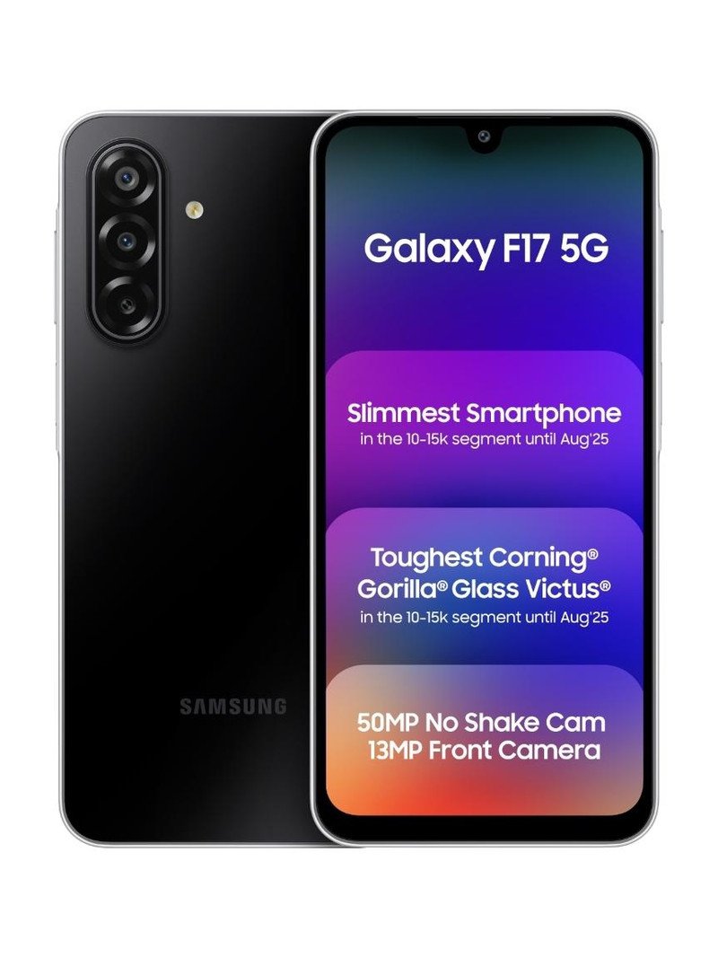 Samsung Galaxy F17 5G smartphone Neo Black